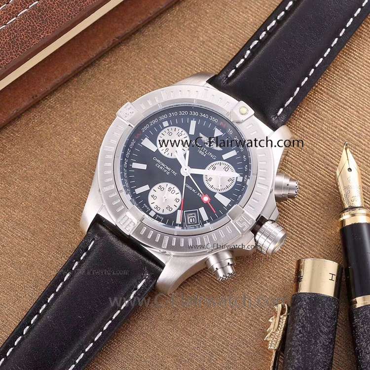 Copy Breitling Avenger Seawolf 1000m Men Watch Leather Strap